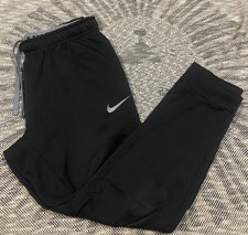 Nike Sportswear Track Pants Mens M Black Swoosh Therma Fit Athletic Jogger