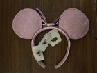 Vintage Pink Sequined Disney Minnie Mouse Ears Headband — photo 2