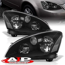 Black Clear OE Style Replacement Head Lights Lamps For 2002-2004 Nissan Altima