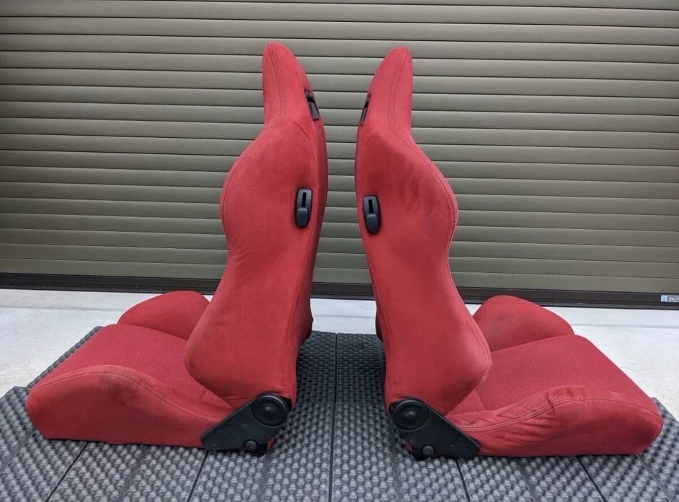Recaro SR3 Seats Type R Oem Set with integra dc2 oem rails. - Image 3 of 4