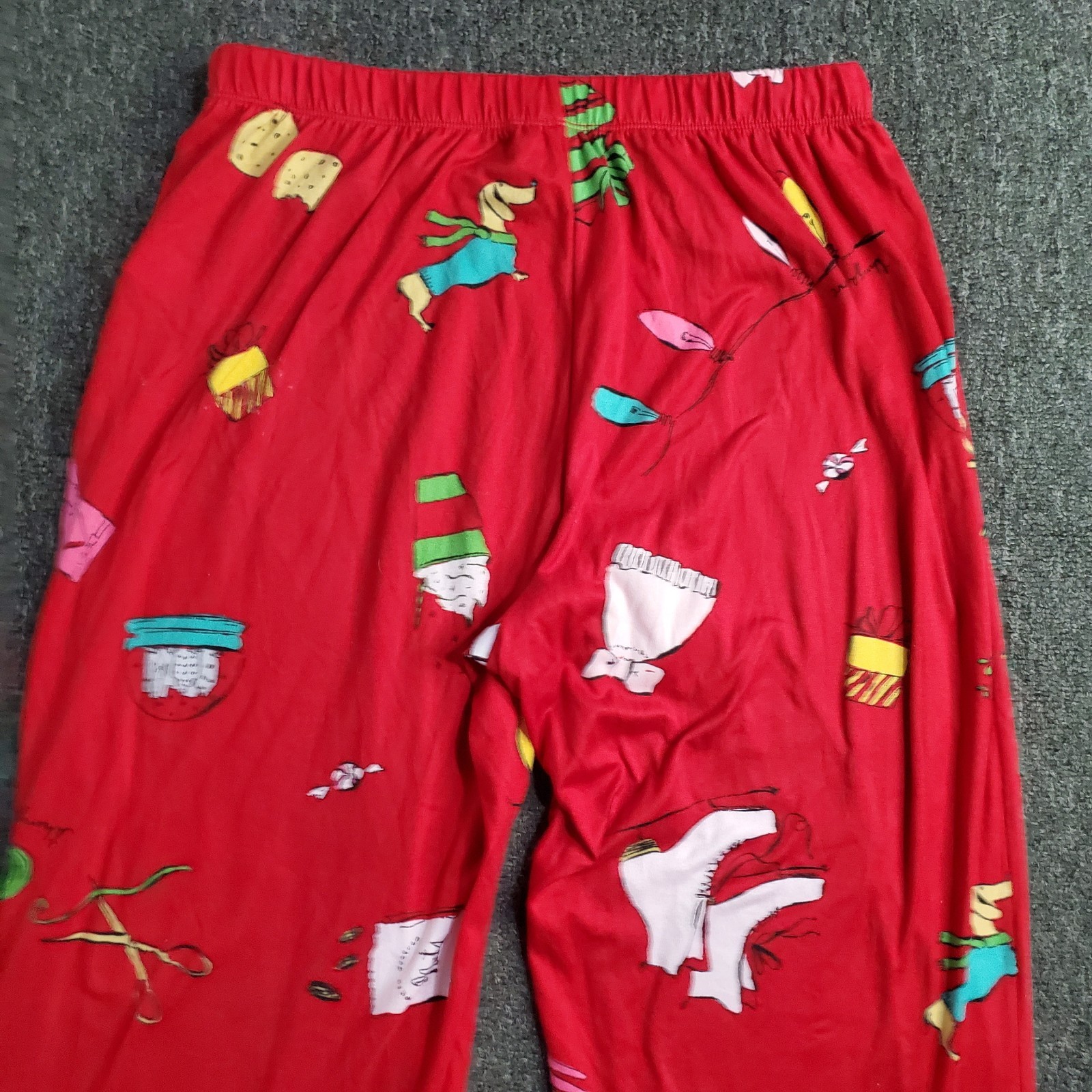 Kate Spade Pajamas Set Womens Sz Medium Red Long Sleeve Things We Love Christmas thumbnail 18