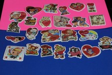 vintage-STYLE new valentine Stickers unused ......C ALL THE PICS