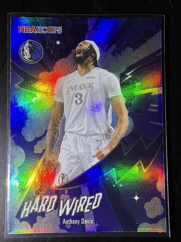 2025-26 NBA Hoops Hard Wired Anthony Davis Insert HW-17 Dallas Mavericks
