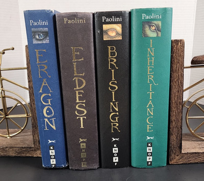 ERAGON INHERITANCE CYCLE Complete Series Lot of 4 (#1-4) Set HC HARDCOVER *GC*