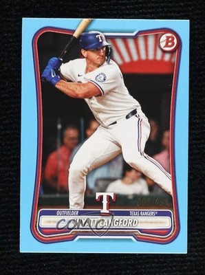 2026 Bowman Sky Blue 65/499 Wyatt Langford #88 0xh3
