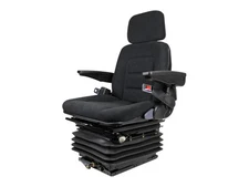 Black Fabric Full Adjustment with Suspension Seat Assembly Fits UNIVERSAL