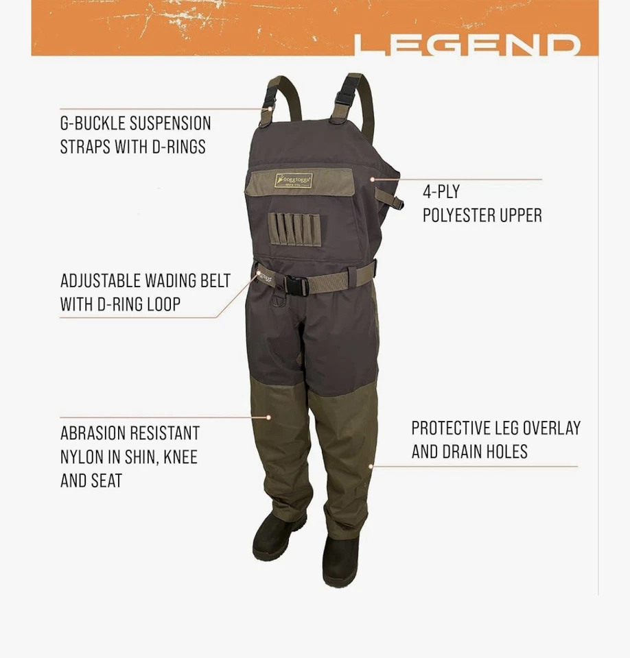 Охотничьи болотные сапоги Frogg Toggs Legend 2-n-1 на молнии Primaloft Liner размер 8 - Изображение 2 из 4