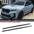 For BMW X3 G01 X3M F96 M-Sport 2018-2023 Gloss Black Side Skirt Extension Kit