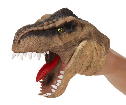 Toys (1) Dinosaur Hand Puppets Realistic Latex Soft Animal Head Toys Set, Han...