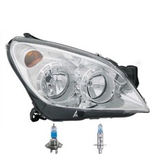 Scheinwerfer links inkl. Premium Lampen für Opel Astra H L48 mit LWR Motor
