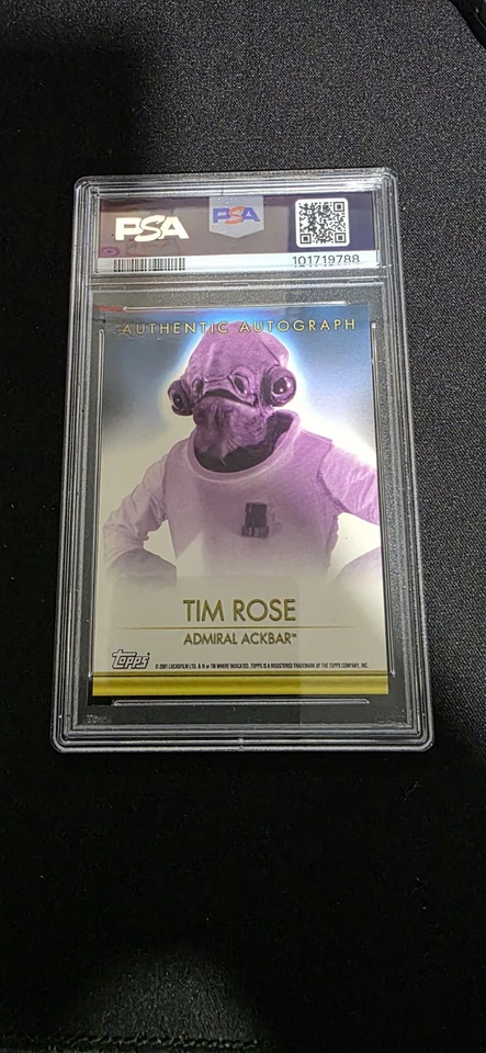 2001 Topps Star Wars Evolutions Admiral Ackbar Autograph - PSA 10 Auto, 8 Card - Image 3 of 3