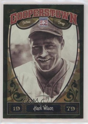 2013 Panini Cooperstown Collection Green Crystal Shard Hack Wilson #23 HOF 09j5