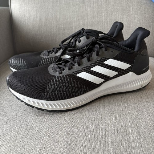 Adidas Para Hombre Solar Blaze Blanco y Negro Zapatos para Correr Usados en Excelente Condición - Talla 10 - Imagen 3 de 9