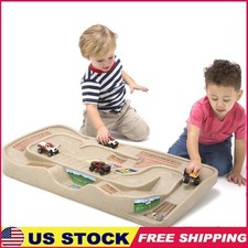 Kids Carry Go Track Table Portable Double-Sided Race Car Truck Train Play New