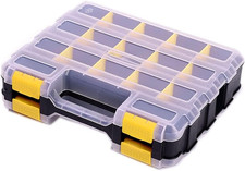 Hardware Organizer Box 34 Compartments Small Parts Organizer with Removable Divi