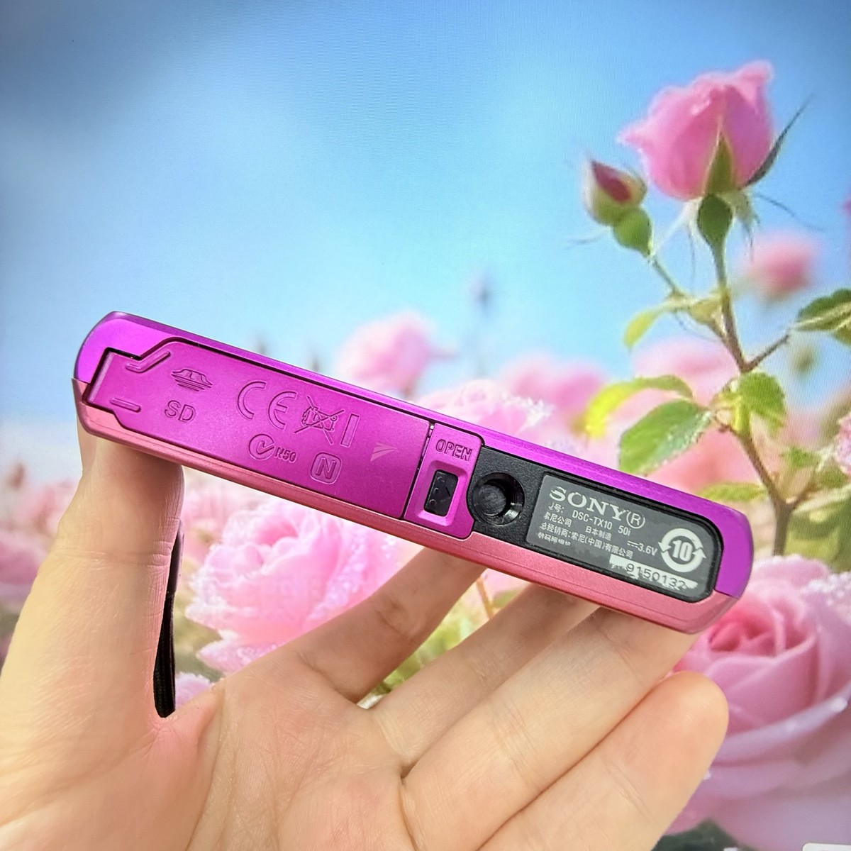 SONY Cyber Shot DSC-TX10 Pink Digital Camera 16.2MP Used From