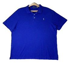 Polo Ralph Lauren Shirt Mens XL Classic Fit Blue Short Sleeve Cotton Pique Pony