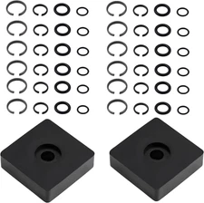 12 Sets 3/8" & 12 Sets 1/2" Impact Retaining Ring Clip Friction Rings with O-Rin