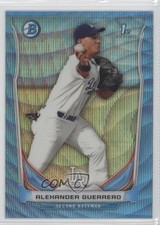 2014 Bowman Prospects Chrome Blue Wave Refractor Alex Guerrero Alexander 6u5