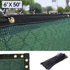 Schermo Privacy Recinzione Verde 6'x50', Telo Rete Ombreggiante Giardino Parabrezza