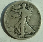 1920 d WALKING LIBERTY 90% silver half dollar 50c