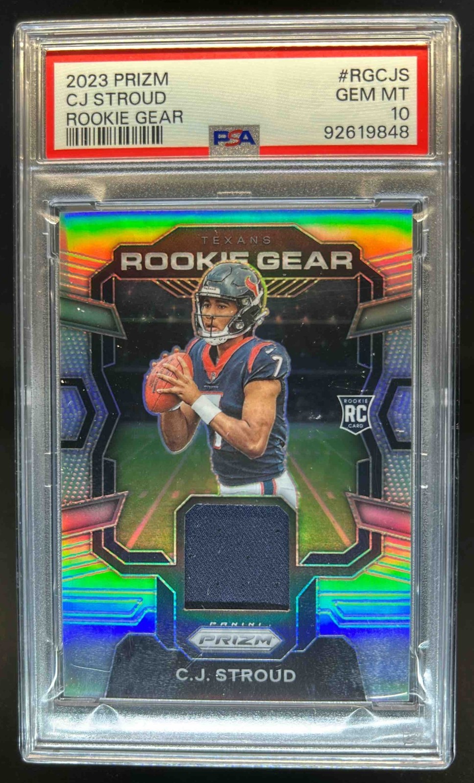 CJ Stroud Panini Prizm Rookie Gear #RGCJS Base