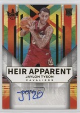 2024-25 Panini Court Kings Heir Apparent 77/125 Jaylon Tyson #HA-JAY Auto 16wc