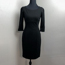Antonio Melani Pencil Dress Women’s 0 Black Bodycon Stretchy Old Money Cocktail