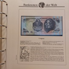 Banknoten der welt - Uruguay 50 Pesos seit 1978 Banknoten,Papiergeld, Geldschein