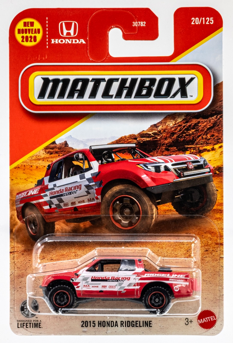 2026 Matchbox #20 2015 Honda Ridgeline RED | HONDA RACING | FSC | eBay