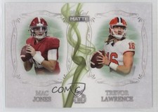 2021 Wild Card MATTE White - Green Smoke Mac Jones Trevor Lawrence Rookie RC ii1. rookie card picture