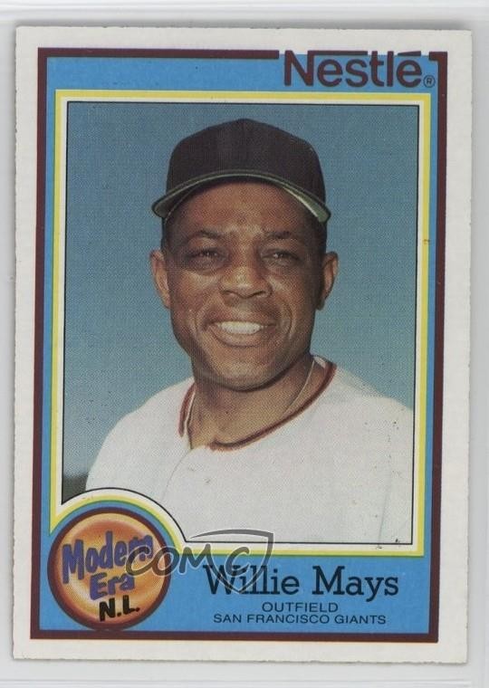1987 Topps Nestle All-Time Dream Team Food Issue Willie Mays #28 HOF 0o9s
