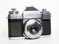 Zeiss Ikon Contaflex I w/Tessar 45mm f2.8 Lens TESTED Read 