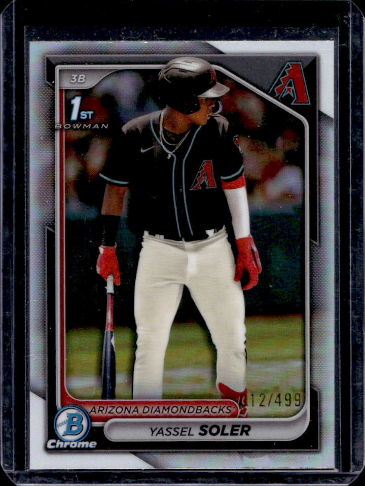 2024 Bowman Chrome Yassel Soler Refractor 1st #312/499 Diamondbacks