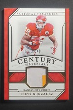 2018 Panini National Treasures Tony Gonzalez Century Materials Patch /49 DV362
