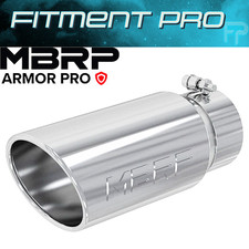 Mbrp T5051 12 Stainless Steel Exhaust Tip Rolled Angled Cut 4 Inlet 5 Outlet