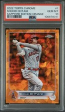 2022 Topps Chrome Sapphire Edition Shohei Ohtani #1 Orange /25 PSA 10