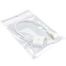 3.5mm AUX to 30-Pin Male Dock Connector Cable Adapter, 20CM, White
