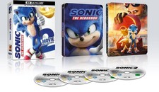 Sonic The Hedgehog 1 + 2 Steelbook (4K UHD Blu-ray) Ben Schwartz Idris Elba