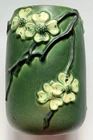 Roseville Dogwood 8” Vase Green Matte Arts & Crafts 1920 Art Pottery