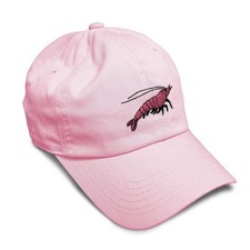 Custom Soft Baseball Hat Embroidered Dad Hat Shrimp Embroidery Men  Ladies B...