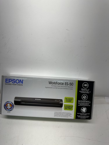 Epson ES-50 WorkForce Portable Document Scanner - Black (45799) - 第 3/4 張圖片