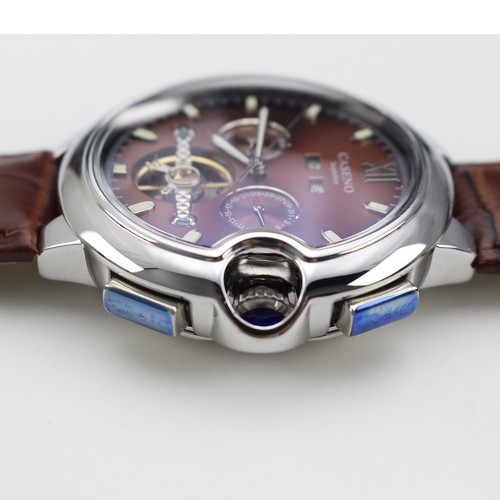 46MM seiko Men Tourbillon Skeleton Automatic Mechanical Classic Luminous Watch - Picture 4 of 10