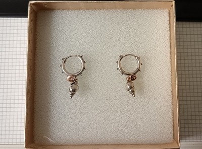 Pandora Creolen Herz und Muschel 289000C00