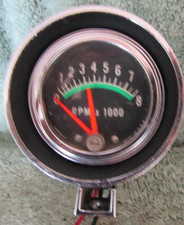 Vintage Tachometer 8.000 Rpm W Green Indicator Line Made In Usa 400004g Used Vintage Tachometer 8.000 Rpm W Green Indicator Line Made In Usa 400004g Used