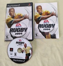 PS2 Rugby 2004 Complete Nice Disc Black Label Playstation 2 Video Game EA Sports