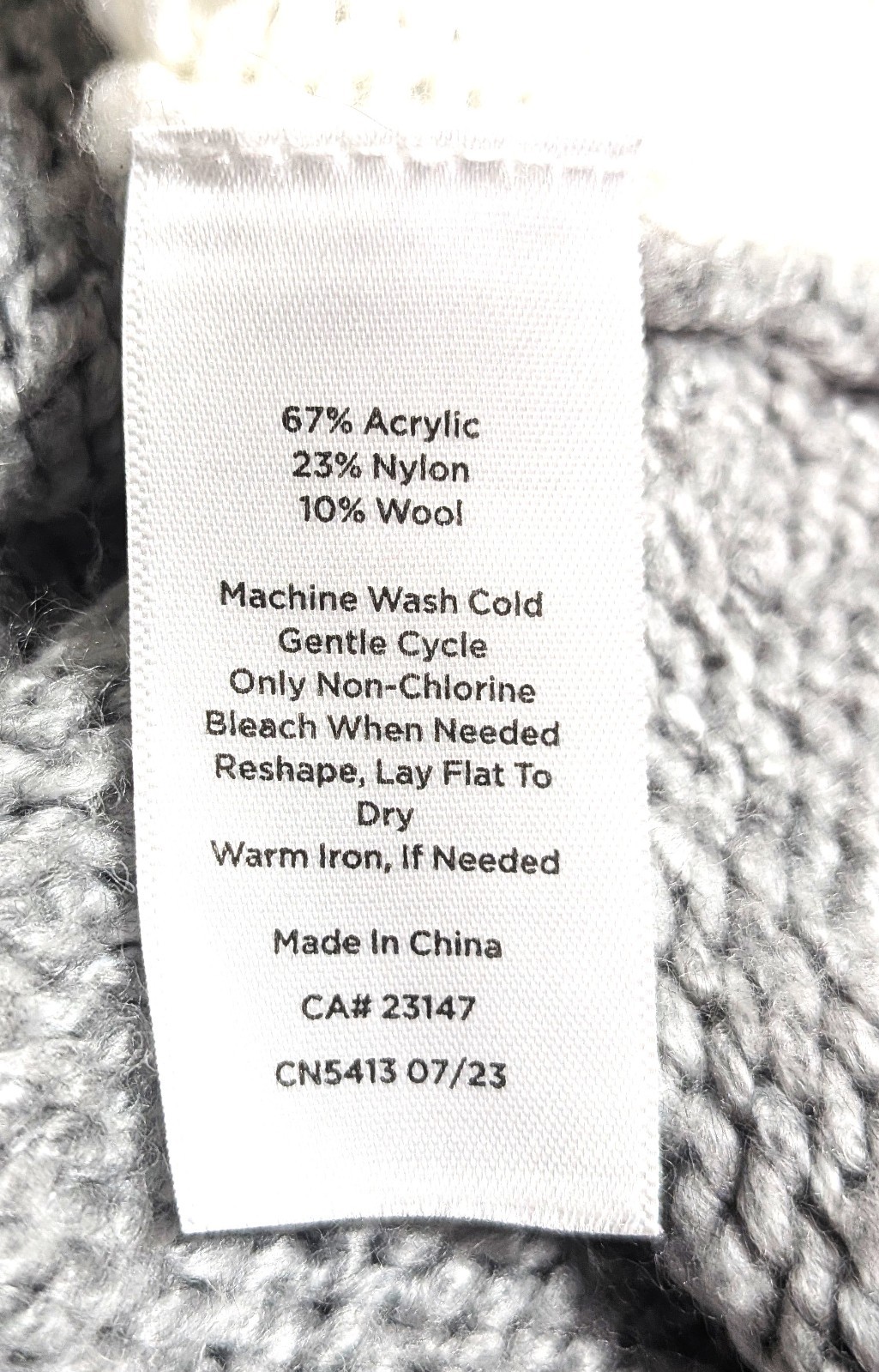 Talbots Plus Gray Ivory Red Button Front Cardigan… - image 5