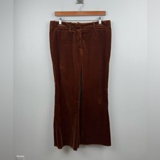 Nili Lotan Women Velvet Crop Derek Flared Pants Size 6