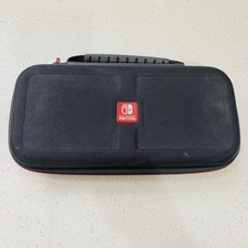 Official OEM Nintendo Switch 10 Carrying Case Black Hard Shell W/Game Storage