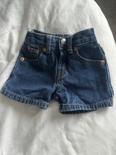 Levi  s Baby Vintage Denim Elastic Waist Shorts Size 3-6M